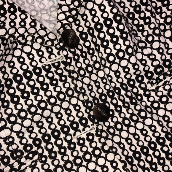 Cabi size 8 black & white circle print career blazer - Picture 7 of 8